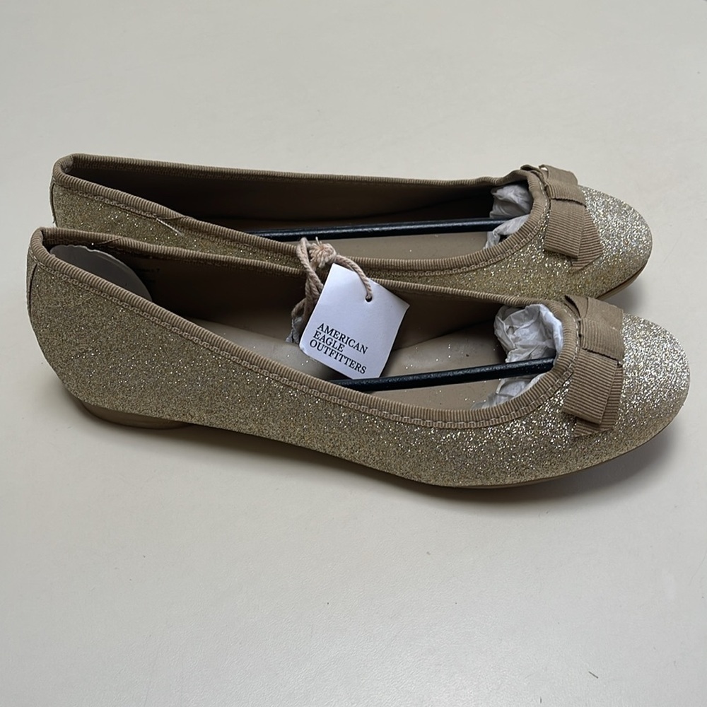 ❤️ AMERICAN EAGLE OUTFITTERS Glitter Kick Slippers Size 7 - Picture 3 of 7